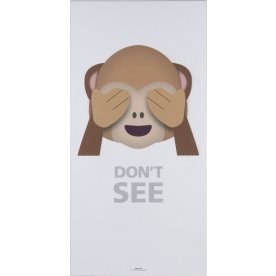 Akustikbillede Don´t See, 9mm, 60x120cm, hvid