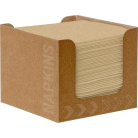 Dunisoft Cocktailserviet, natural brown, 50 stk