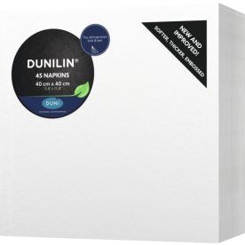 Dunilin Middagsserviet, hvid, 45 stk.