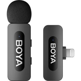BOYA Mikrofon Mini V2.0 Lightning Trådløs 2.4 Ghz