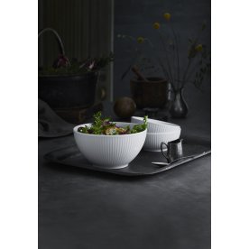 Pillivuyt Plissé Skål 60 cl, Ø 15 cm, hvid