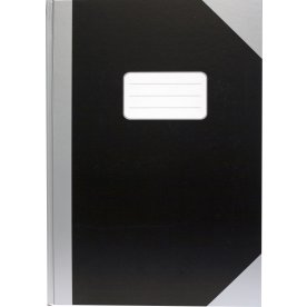 Office Kina Notes | A4 | Linjeret | Sort/sølv