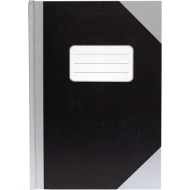 Office Kina Notes | A5 | Linjeret | Sort/sølv