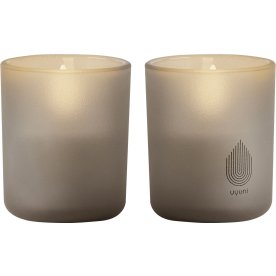 UYUNI LED lys i glas H7 cm, Sandstone, 2 stk