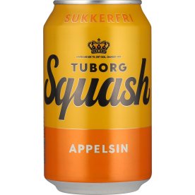 Tuborg Squash Appelsin, Sukkerfri, 33 cl