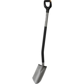 Fiskars Ergonomic Spidsspade, grå, 125 cm.