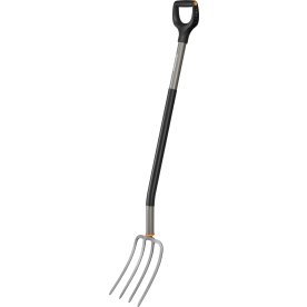 Fiskars Ergonomic Havegreb, grå, 132,3 cm.