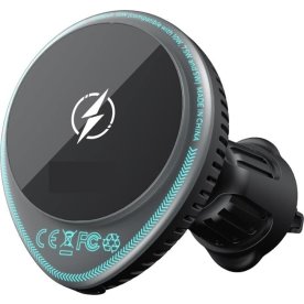 Powertrend Trådløs magnetisk Mobilholder, sort