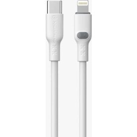 Powertrend Ladekabel USB-C til Lightning, 1m, hvid