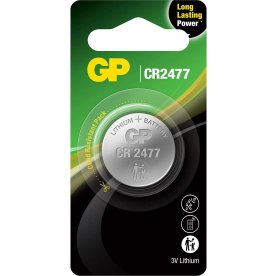 GP CR2477 Lithium Knapcellebatteri, 1 pak