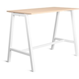 Talk Højbord, hvidt stel/eg laminat, 140x70 cm