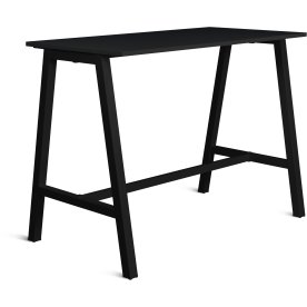 Talk Højbord, sort stel/sort laminat, 140x70 cm