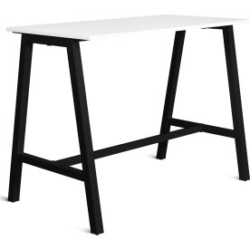 Talk Højbord, sort stel/hvid laminat, 140x70 cm