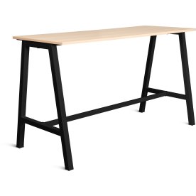Talk Højbord, sort stel/eg laminat, 180x70 cm