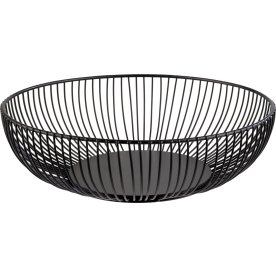 Westmark Brødkurv large, sort stål, Ø28 cm.