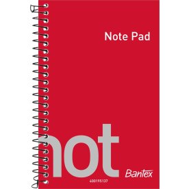 Bantex Not Spiral Notesbog, 140x90 mm