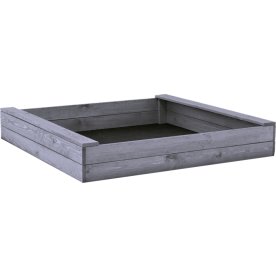 NORDIC PLAY Sandkasse, 120 x 120 cm, grå