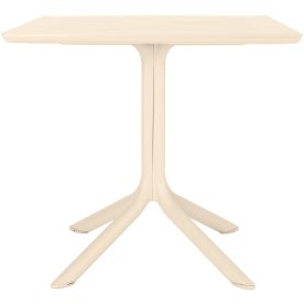 Cuba Havebord, plast, UV, 80x80x75cm, sand