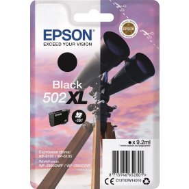 Epson T502 XL blækpatron sort, 9.2ml 