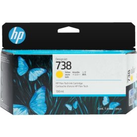 HP 738 DesignJet blækpatron, 300 ml, gul