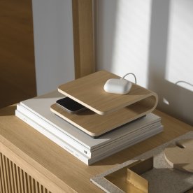Stelton Ro Trådløs Oplader, eg