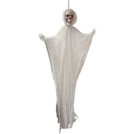 Hængende Spøgelsesskelet m. Lys/Lyd, H140 cm