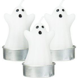 Spøgelsesstearinlys, 3 stk., paraffin