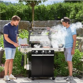 Rösle Videro G3-S Gasgrill, sort, 3 brændere