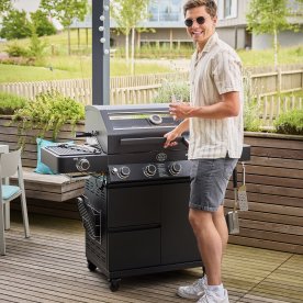 Rösle Gasgrill Videro PRO G4-SB Smart Vario+, sort