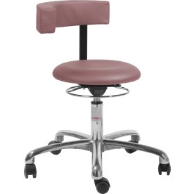 Saturn Stol, Rosa, Kunstlæder, 54-73 cm, Alu