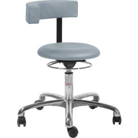 Saturn Stol, Lyseblå, Kunstlæder, 54-73 cm, Alu