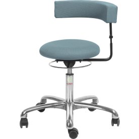 Saturn Plus Stol, Blågrå, Stof, 45-58 cm, Alu
