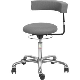 Saturn Plus Stol, Grå, Stof, 45-58 cm, Alu
