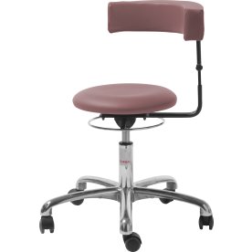 Saturn Plus Stol, Rosa, Kunstlæder, 45-58 cm, Alu