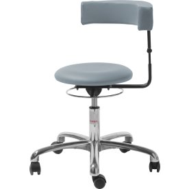Saturn Plus Stol, Lyseblå, K.læder, 45-58 cm, Alu