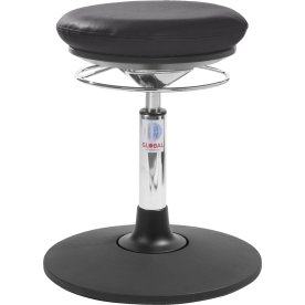 Pilates AirSeat Stol, Sort, K.læder, 42-55cm, Sway