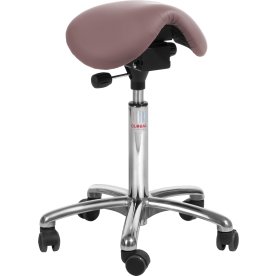 Mini Sadelstol, Rosa, Kunstlæder, 60-79 cm, Alu