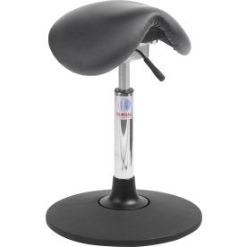 Mini Sadelstol, Sort, Kunstlæder, 53-72 cm, Sway