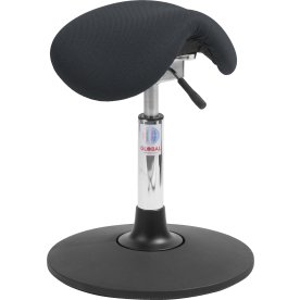 Mini Sadelstol, Sort, Stof, 46-59 cm, Sway