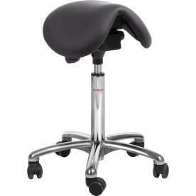 Dalton Sadelstol, Sort, Kunstlæder, 60-79 cm, Alu