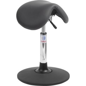 Dalton Sadelstol, Sort, Kunstlæder, 53-72 cm, Sway