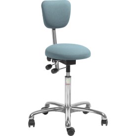 PAS Klinikstol, Blågrå, Stof, 60-79 cm, Ryglæn
