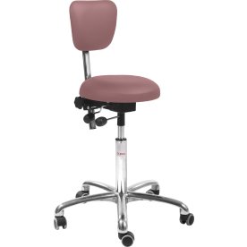 PAS Klinikstol, Rosa, Kunstlæder, 60-79cm, Ryglæn