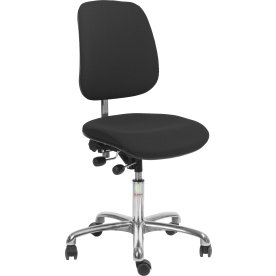 Office Arbejdsstol høj ryg, Sort, Stof, 44-56 cm