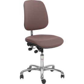 Office Arbejdsstol høj ryg, Rosa, Stof, 44-56 cm