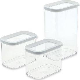 Mepal Husholdningsboks Modula 3 stk. Transparent