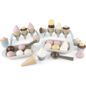 Dantoy BIO cupcake & is-sæt, 54 dele