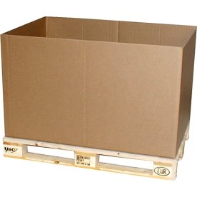 Pallecontainer | Bund m. rille | 1180x780x700 mm