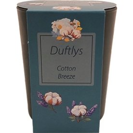 Duftlys i glasstage, 7,4x8,6 cm, Cotton Breeze