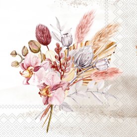 Frokostserviet, 3-lags, Dried Flowers, 20 stk.